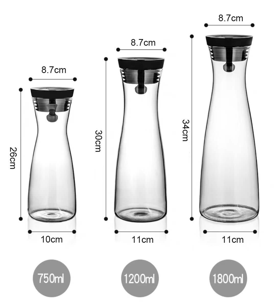 water pitcher with lid