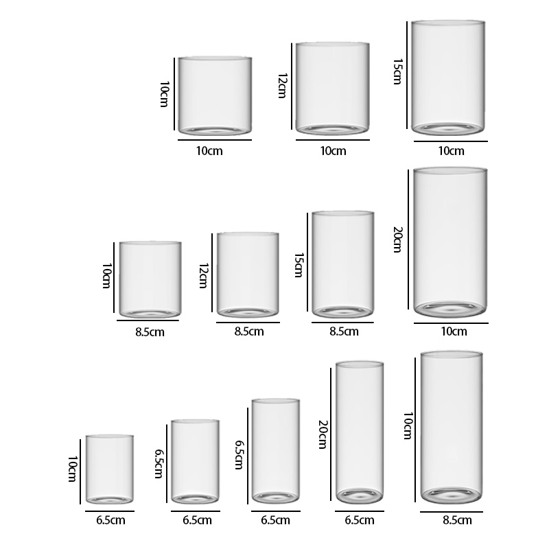 clear glass tube vases clear glass tube vases