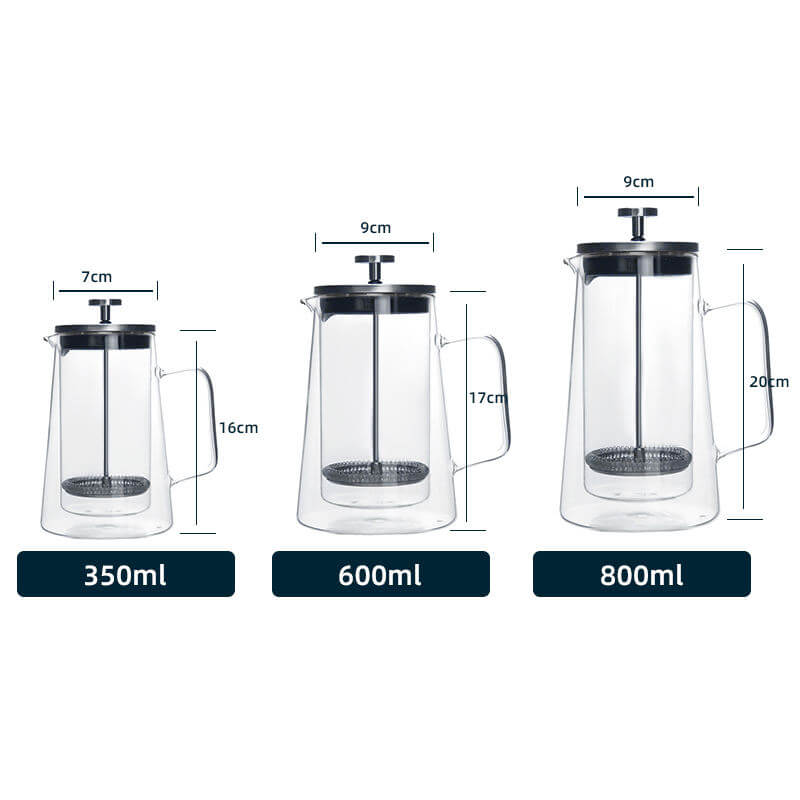 Wholesale Double Walled Customize Coffee French Press