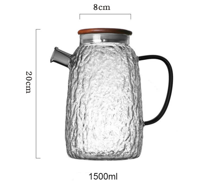 personalized glass water pitcher