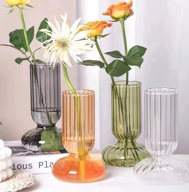 fluted glass vase fluted glass vase