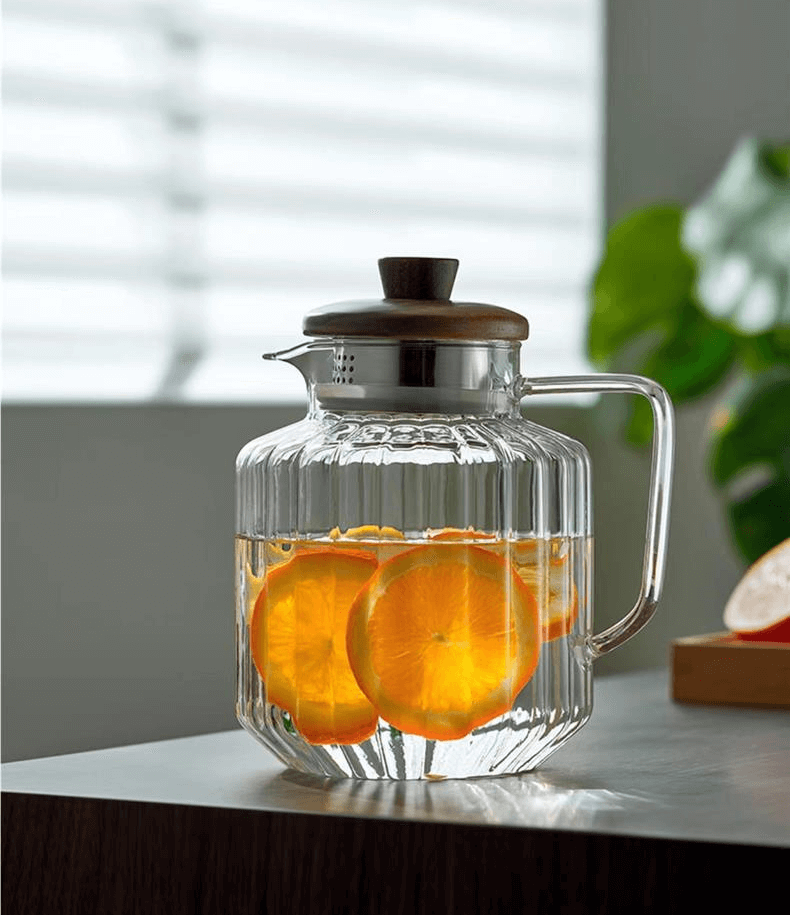 Large Bedside Glass Water Pur Pitcher With Spout