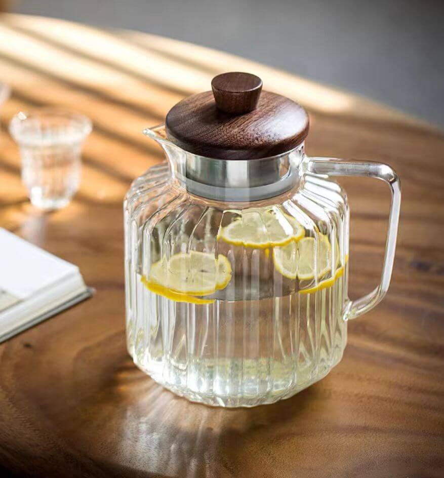 Large Bedside Glass Water Pur Pitcher With Spout