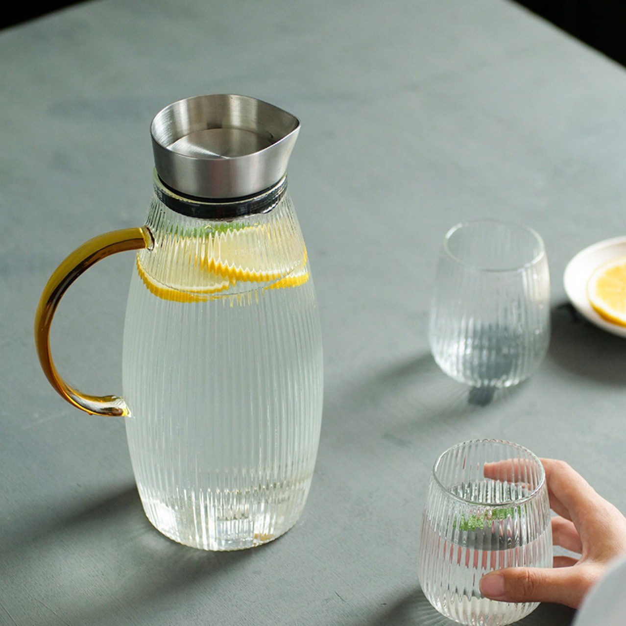 iced tea carafe with lid