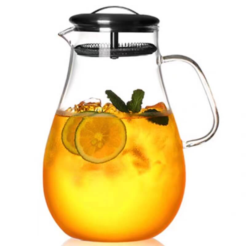 Clear Borosilicate Glass Water Jug Carafe
