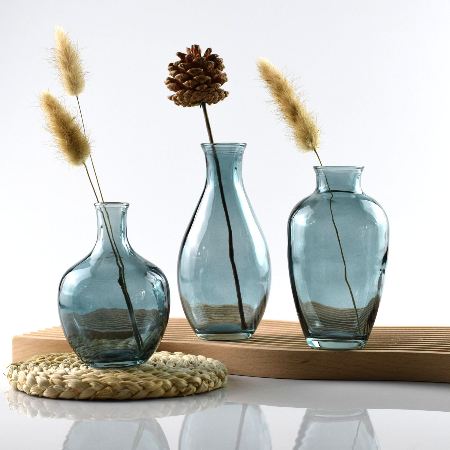 small crystal vase