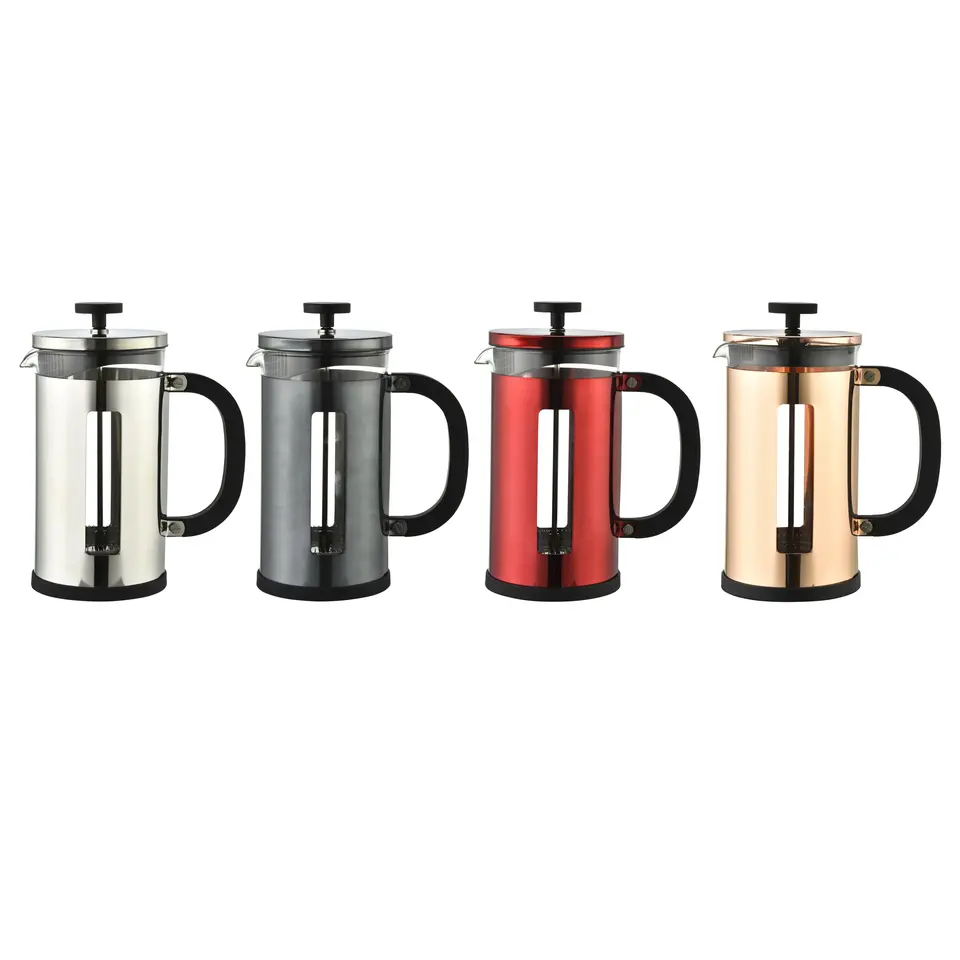 Metal copper french press french press coffee maker french press glass travel french