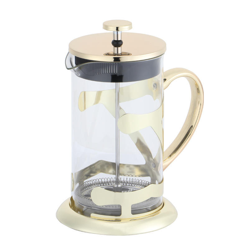 Hot Selling Portable Travel French Press Coffee Maker Glass French Press With Bpa Free Plastic Flame