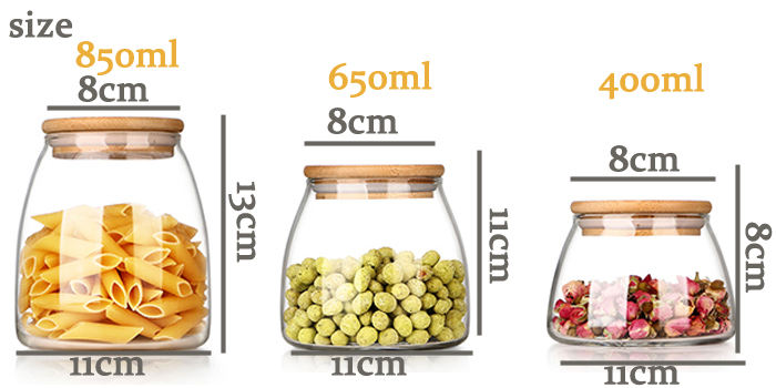 glass storage jars