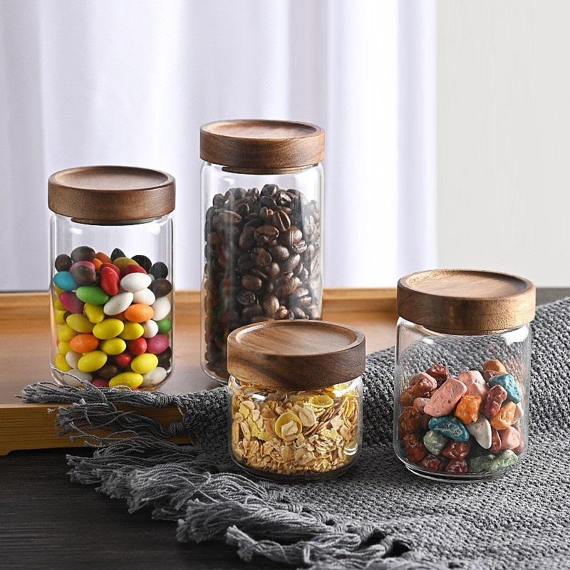 Airtight Glass Pasta Storage Jars With Lids