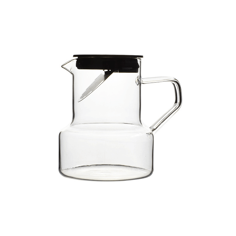 Small Glass Water Pitcher Carafe With Spout Lid