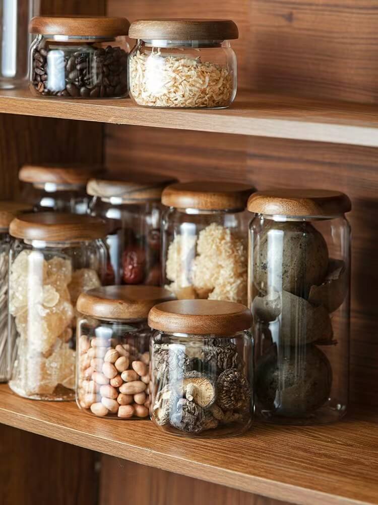 glass storage jar with silicone lid glass storage jar with silicone lid