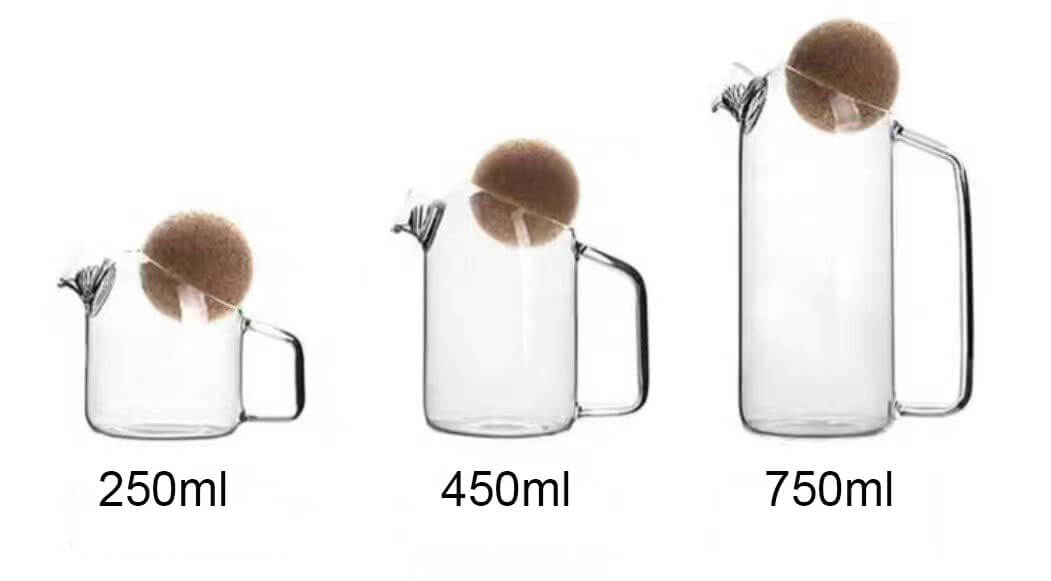 heat resistant glass water jug with lid