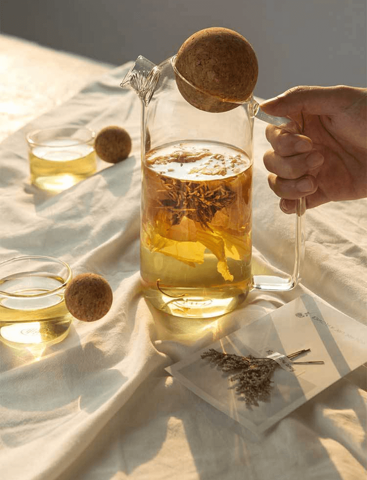 small glass pitcher with spout