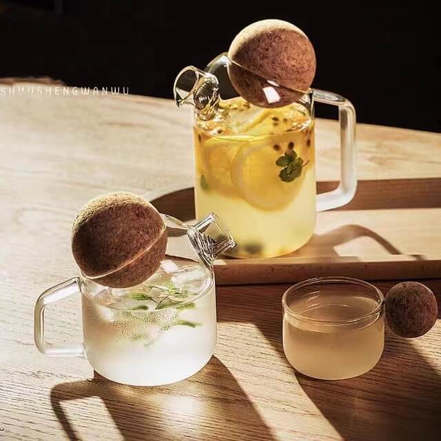 glass water carafe with spout