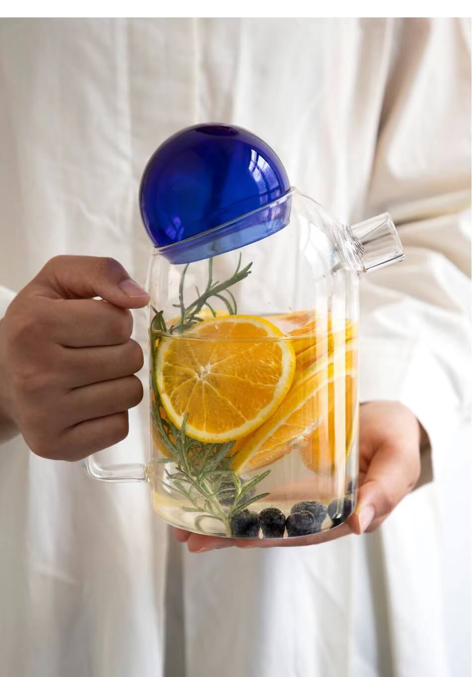 Clear glass pitcher Clear glass pitcher