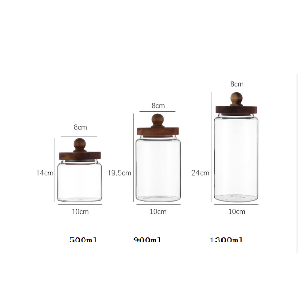 airtight glass jar
