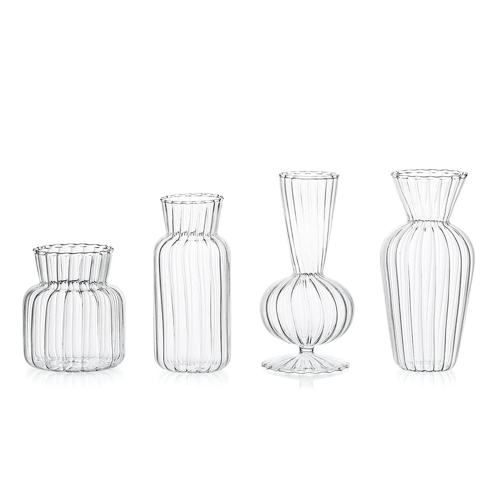 White Glass Trumpet Terrarium Vase White Glass Trumpet Terrarium Vase