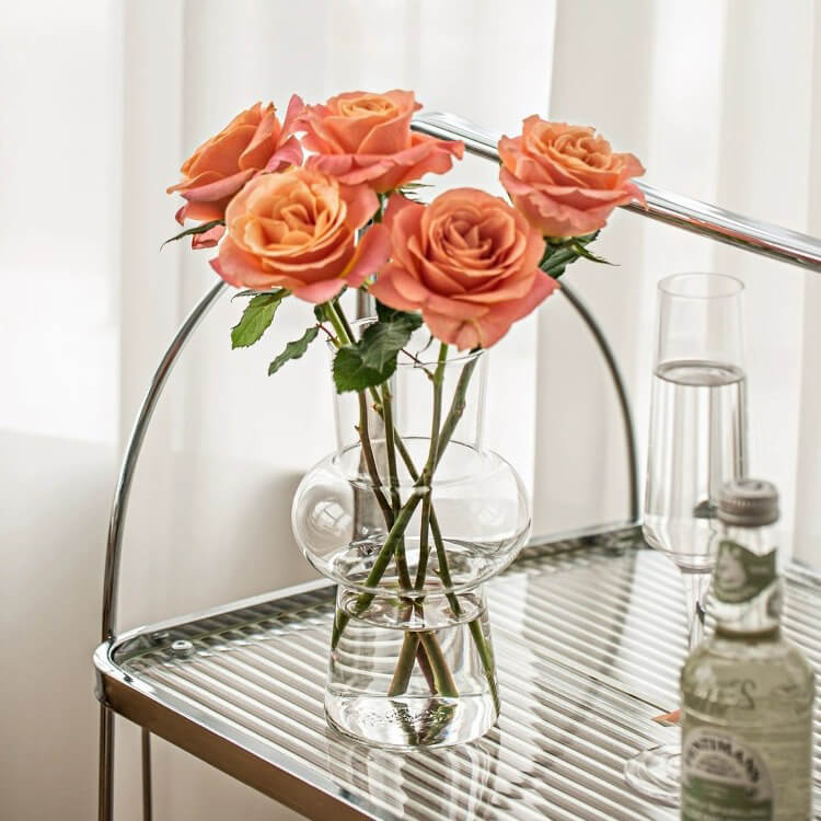 crystal flower vase crystal flower vase