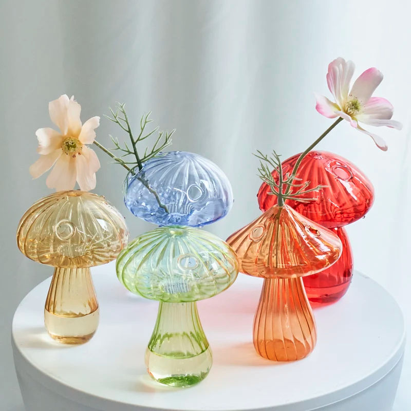 glass mushroom vase glass mushroom vase