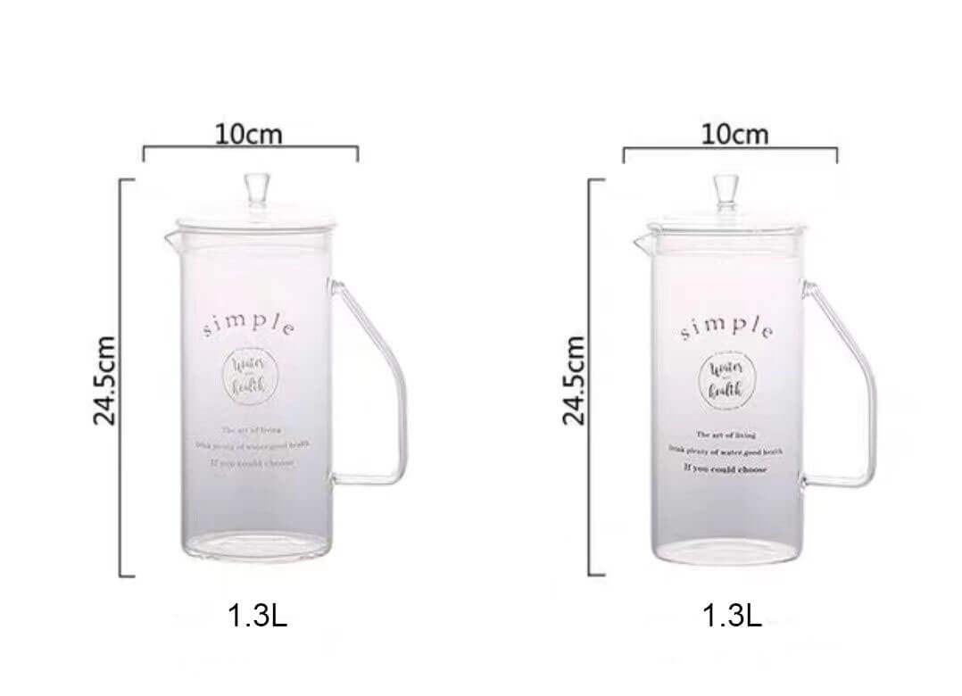 glass water jug with spout