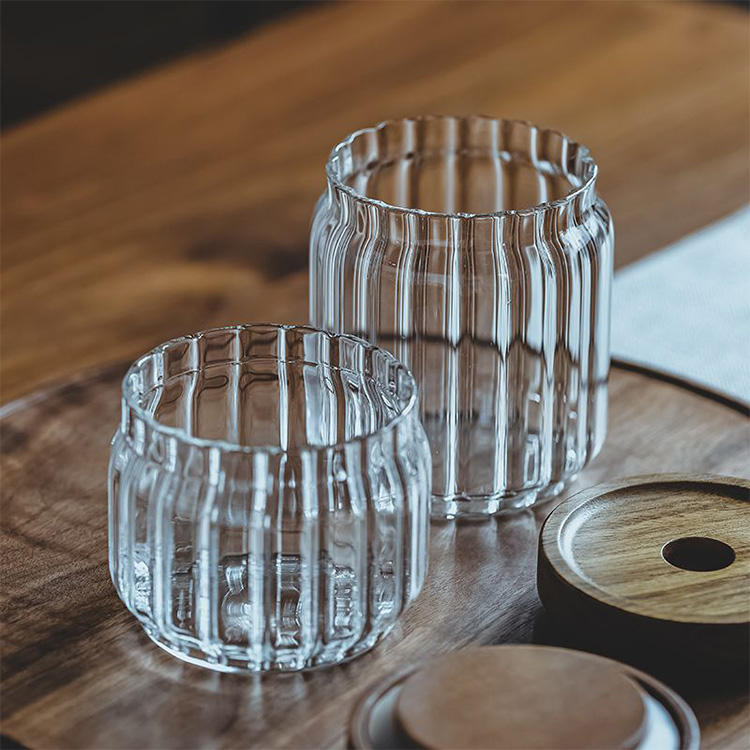 Round Glass Airtight Food Storage Container Set With Lid