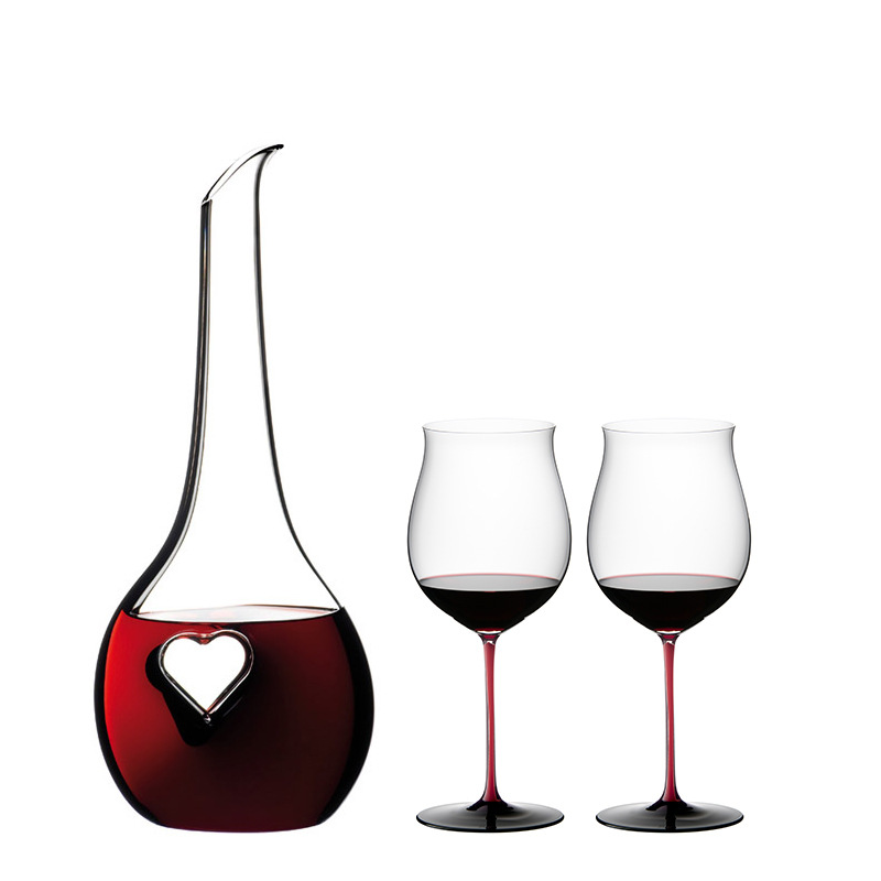 Crystal Set Cut Glass Wine Decanter For Home Bar Use