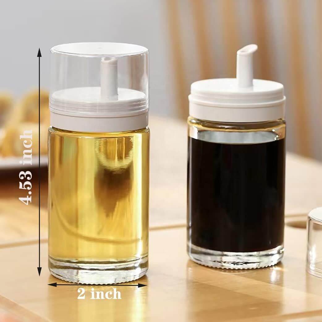 glass olive oil holder
