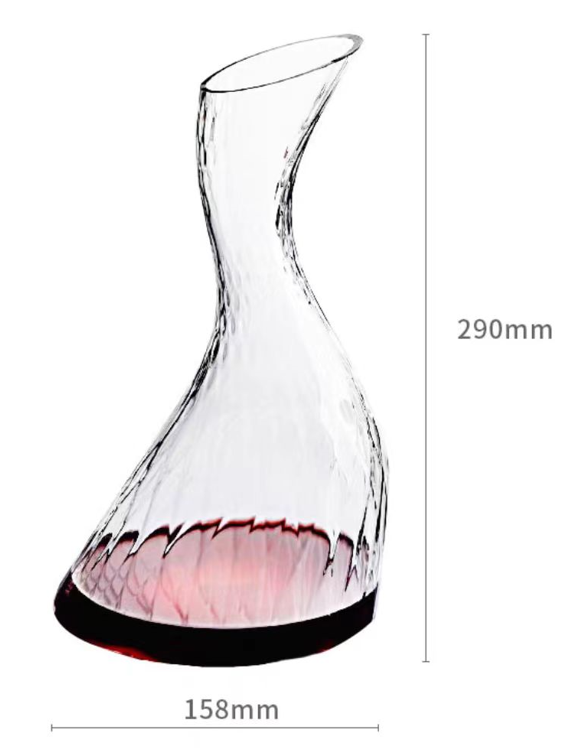 Crystal Personalized Modern Whiskey Decanter Lead Free Red Wine Carafe