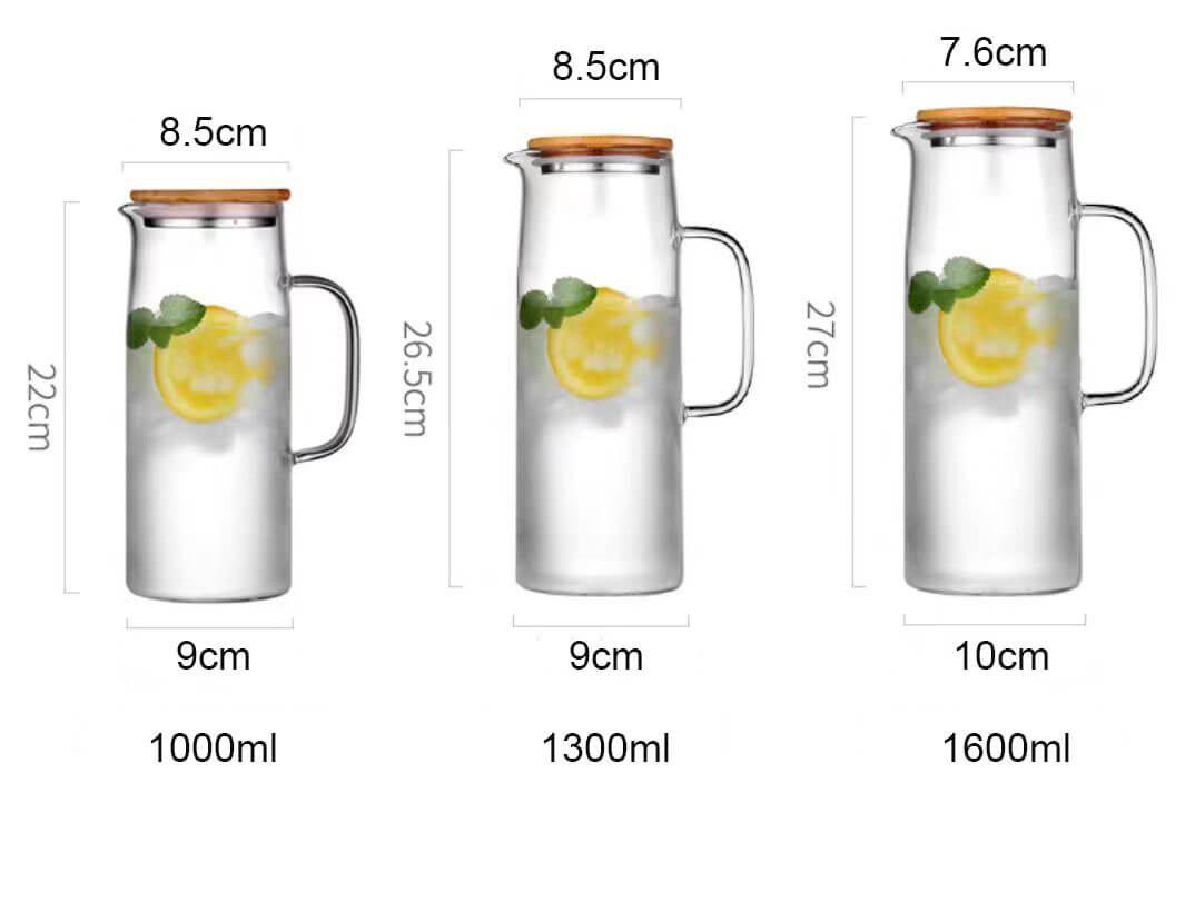 glass carafe pitcher with infuser and spout glass carafe pitcher with infuser and spout