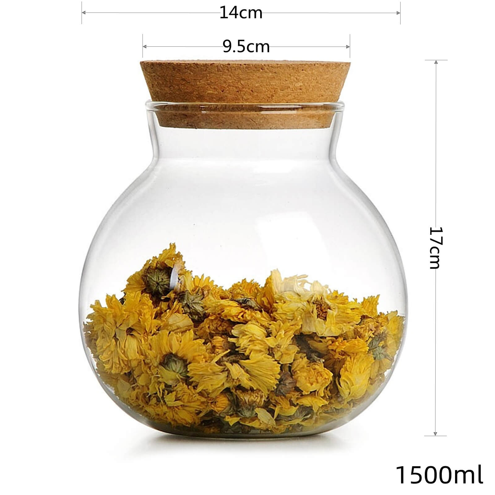 clear glass containers