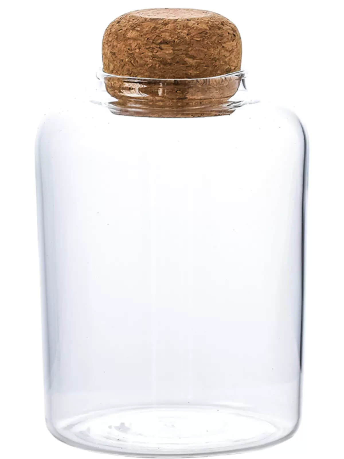 Glass Pantry Storage Jars With Cork Lid