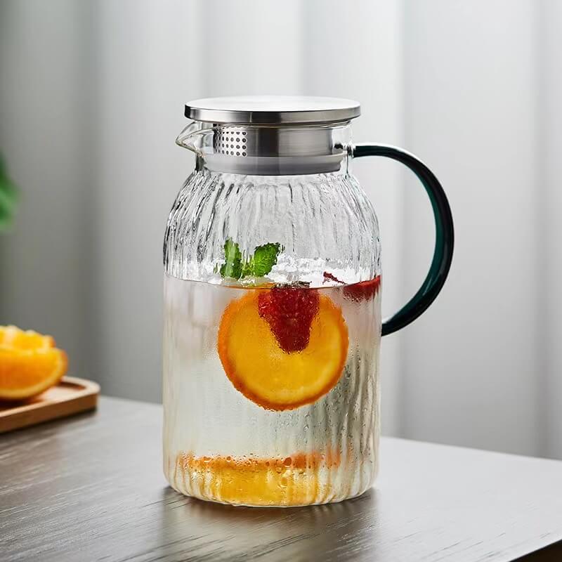 covered glass iced tea pitcher covered glass iced tea pitcher