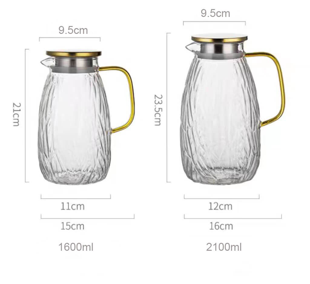 glass cold teapot pitcher