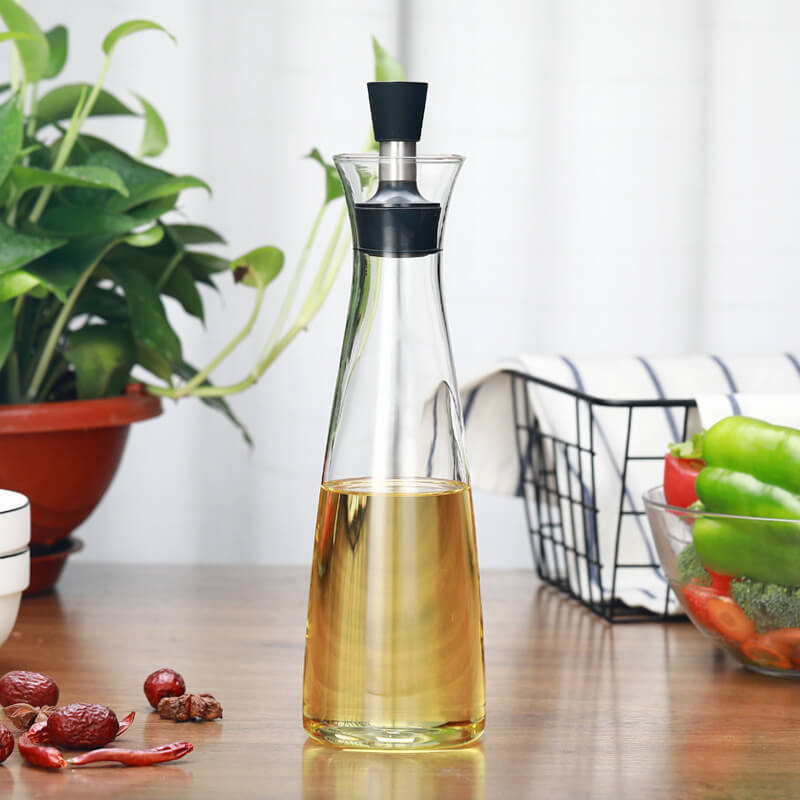Creative kitchen borosilicate for olive oil and vinegar glass dispenser