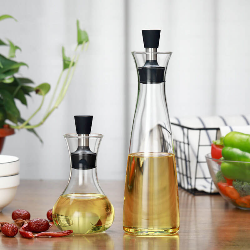 Creative kitchen borosilicate for olive oil and vinegar glass dispenser