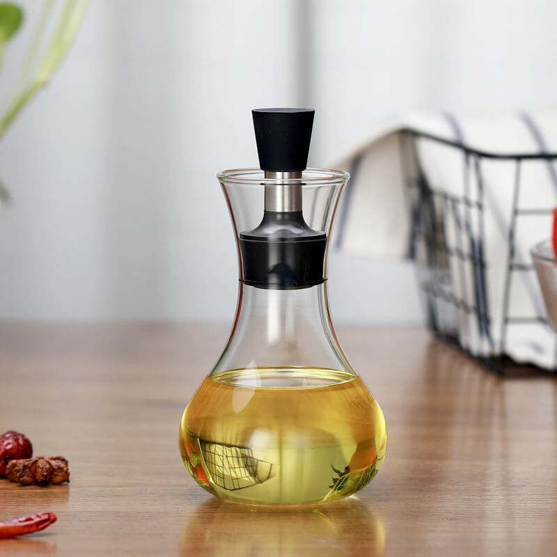 Creative kitchen borosilicate for olive oil and vinegar glass dispenser