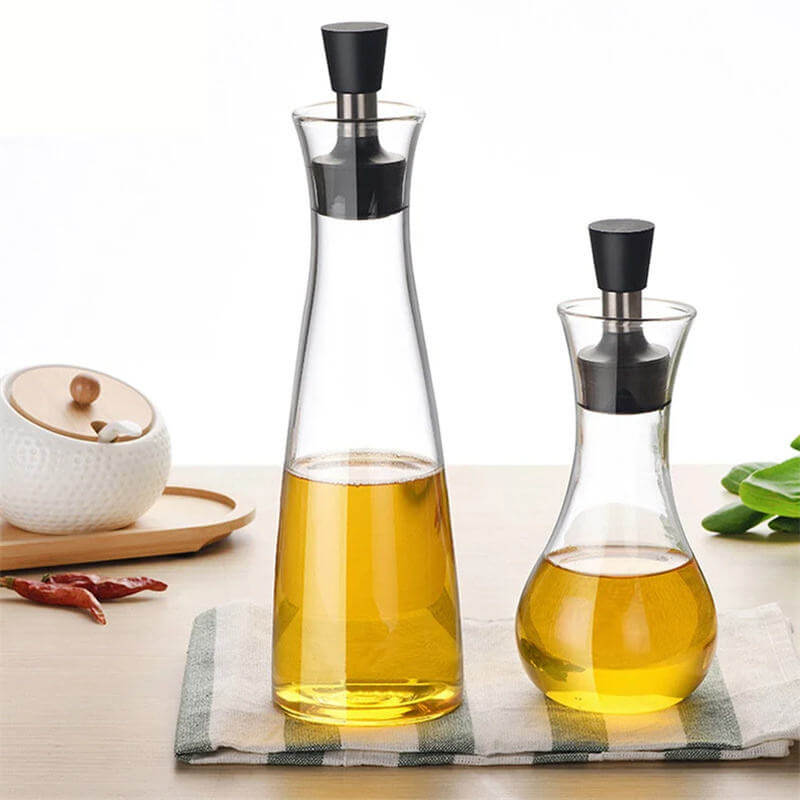 Creative kitchen borosilicate for olive oil and vinegar glass dispenser