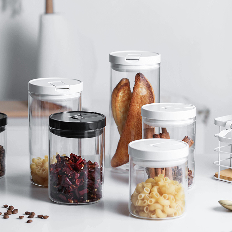 Glass Kitchen Storage Jars With Air Tight Lids