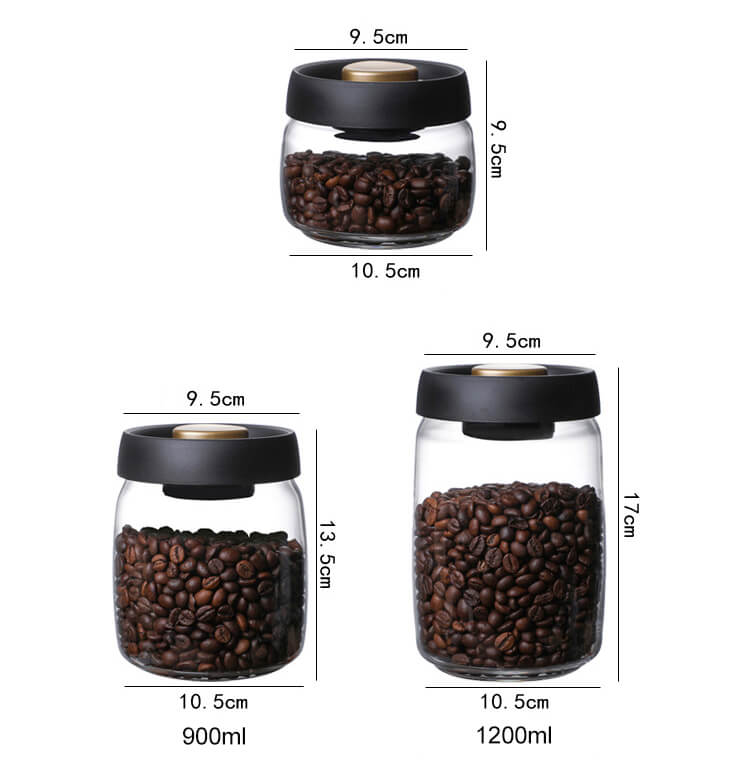 glass canister with black lid glass canister with black lid