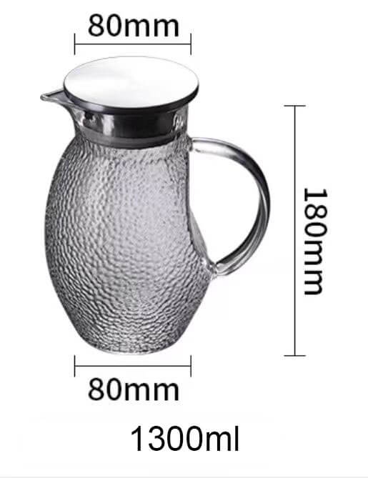 fancy design glass water pitcher