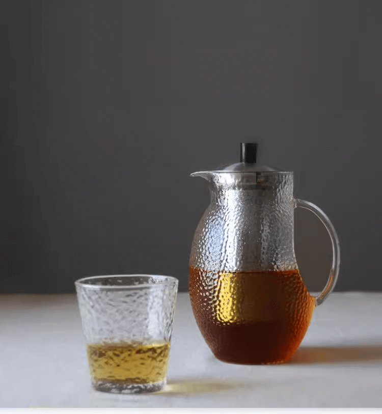 large glass tea pitcher