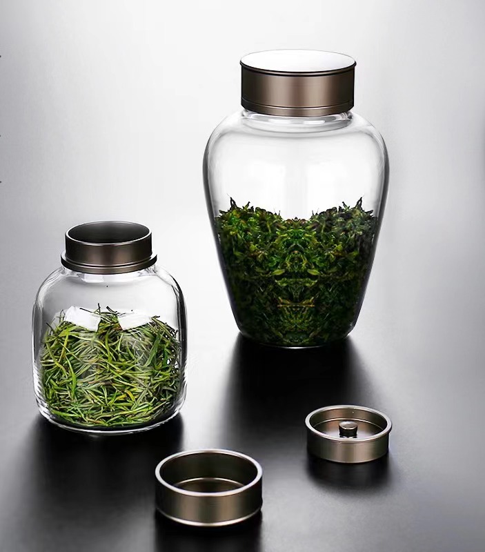 Air Tight Pantry Glass Storage Container With Screw Lids