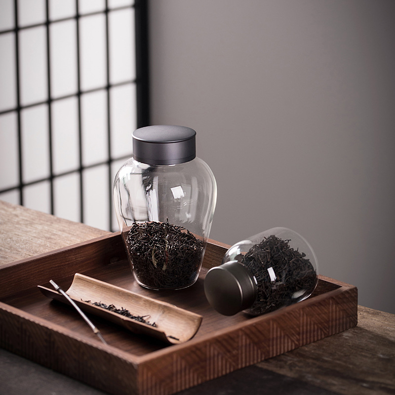Air Tight Pantry Glass Storage Container With Screw Lids