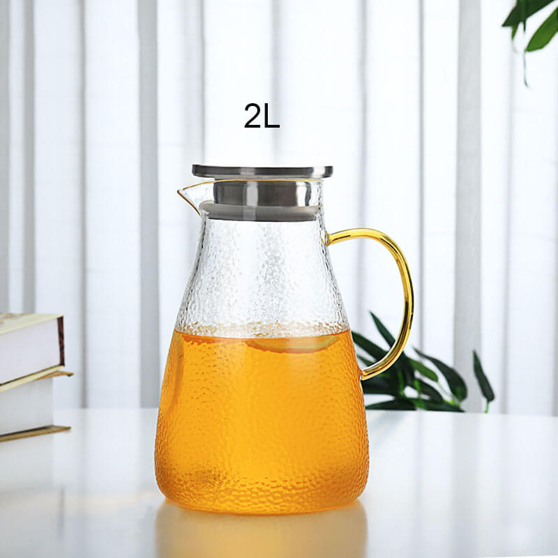 Large Glass Pitcher Jug With Spout And Handle