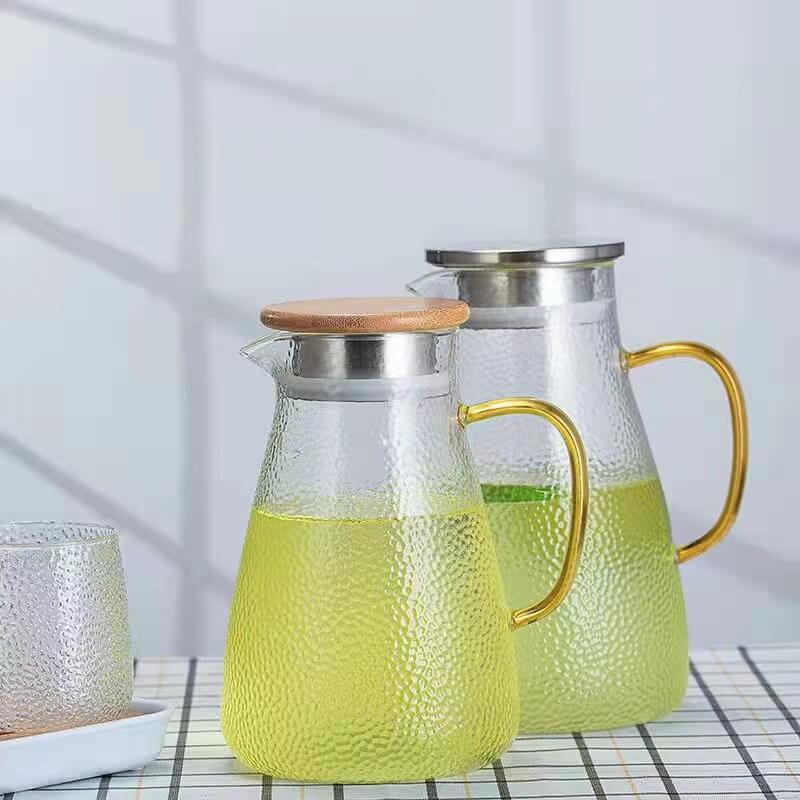 Large Glass Pitcher Jug With Spout And Handle