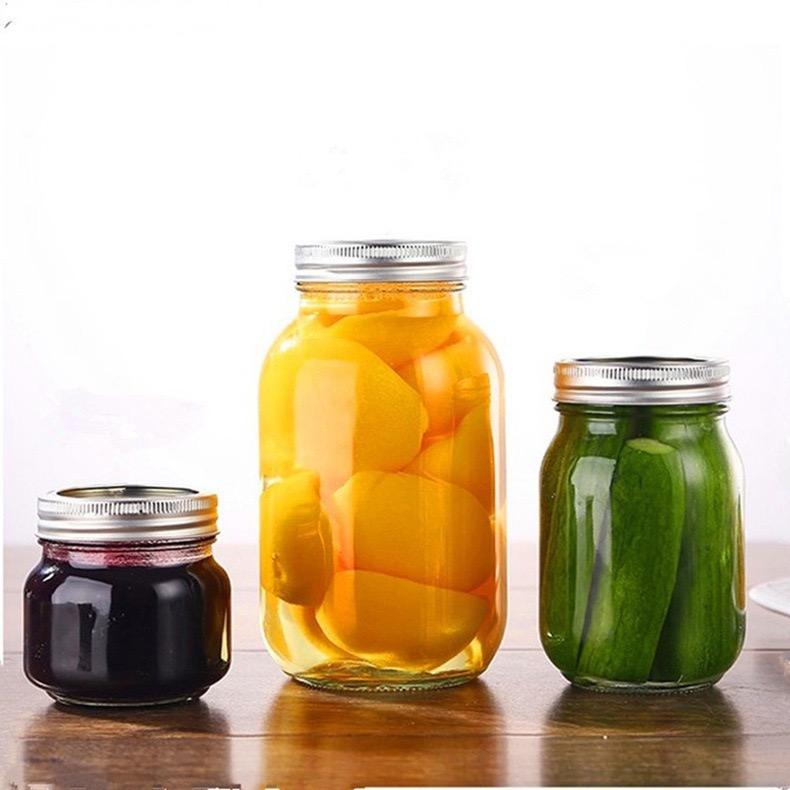 Airtight Glass Refrigerator Storage Containers With Screw Lids
