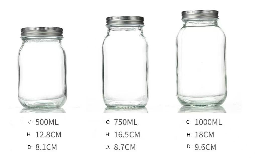 glass storage jars with screw lids