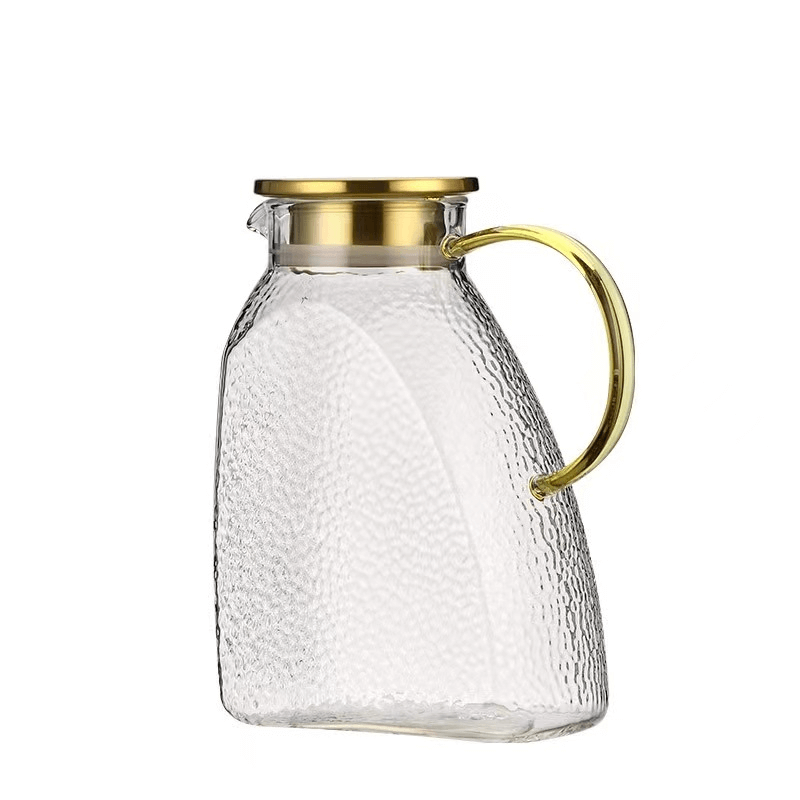 Modern Gallon Milk Glass Water Pitcher With Lids For Fridge