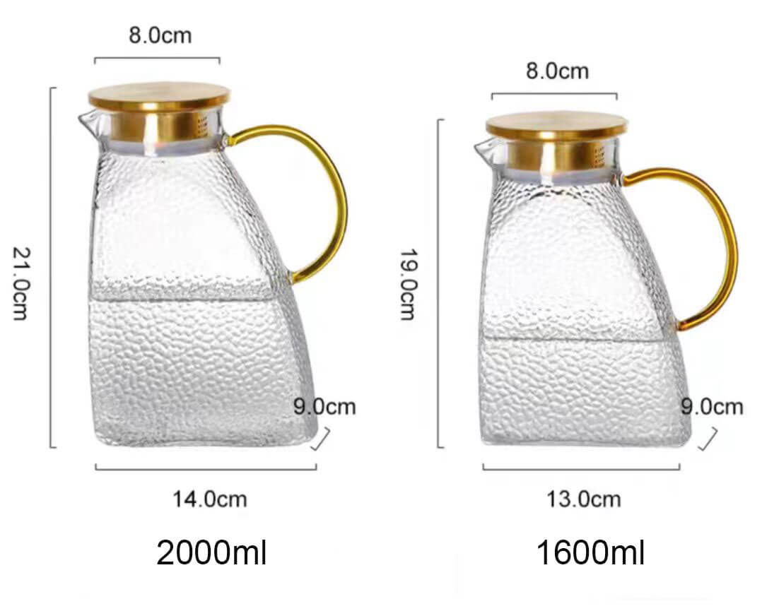 gallon glass water pitcher